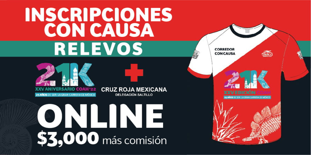 21K Coahuila 2022 Causa Cruz Roja Relevos