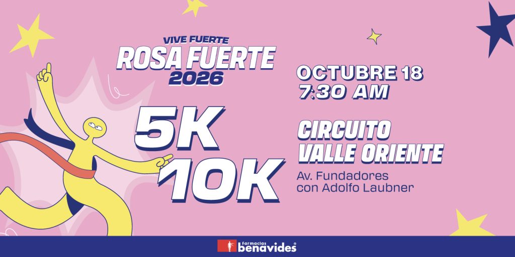 5K y 10K Rosa Fuerte – Benavides 2026